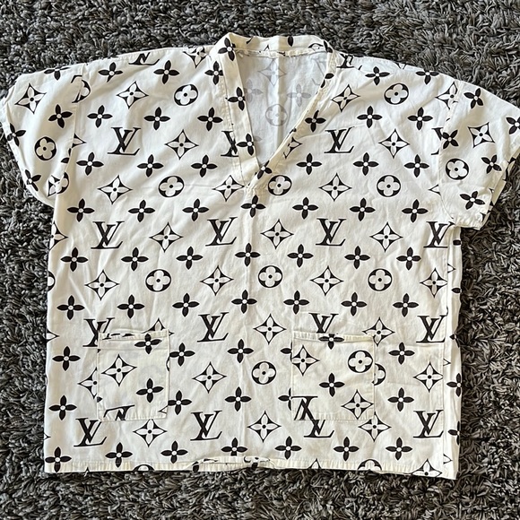 Unisex Lv Print T-Shirt - Picture 1 of 2